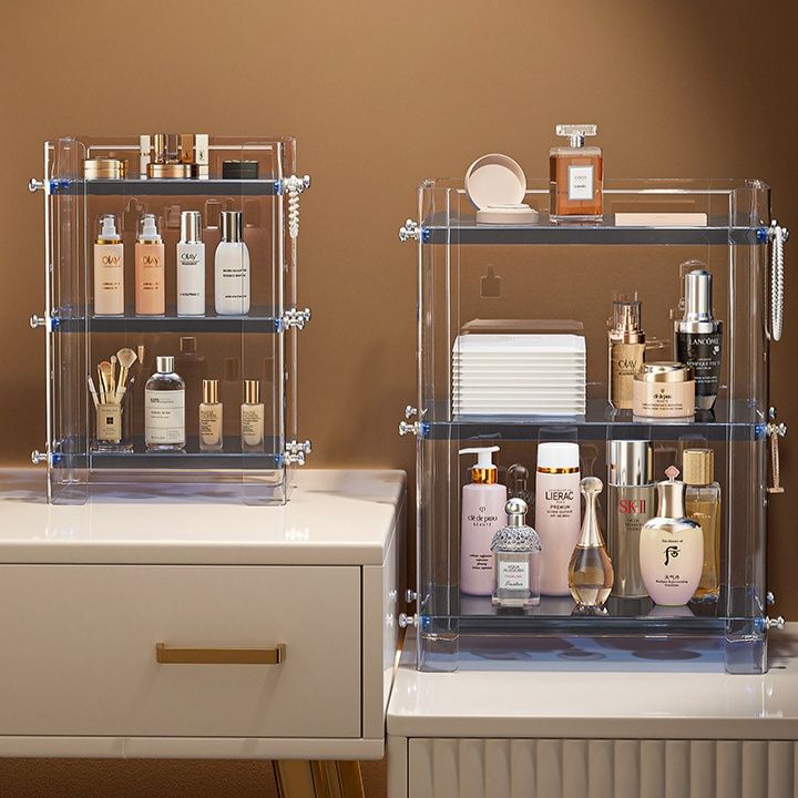 メイクボックス 多段式透明アクリル化粧品収納ボックス