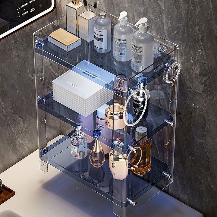 メイクボックス 多段式透明アクリル化粧品収納ボックス