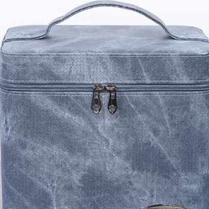 大容量メイクボックス 黒 化粧ポーチ 持ち運び便利