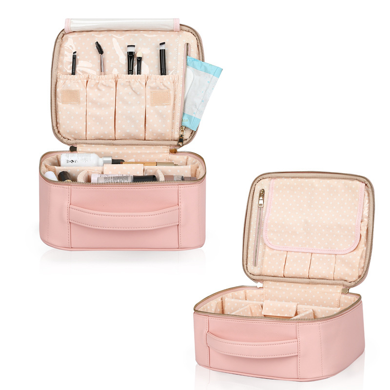 メイクボックス 大容量多機能化粧品収納持ち運び便利バッグ