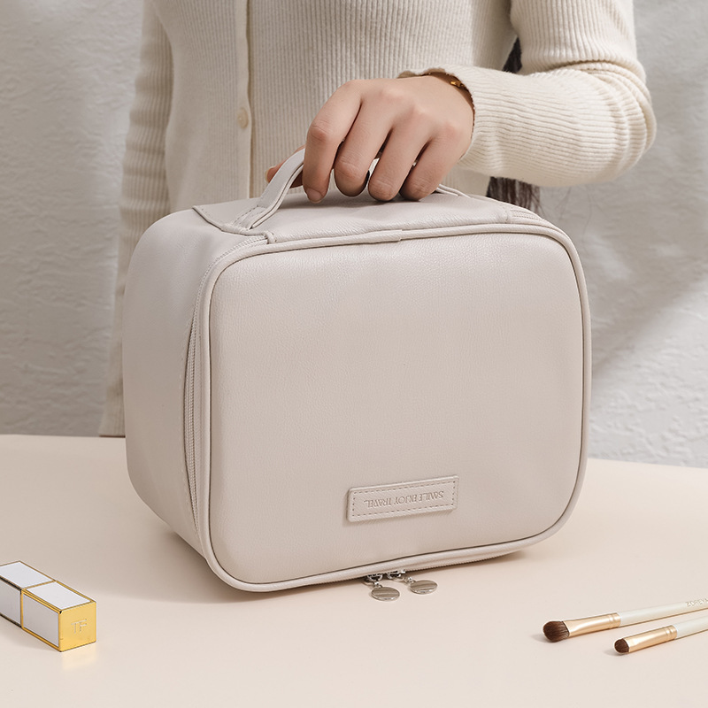 メイクボックス シンプル持ち運び化粧品収納ケース