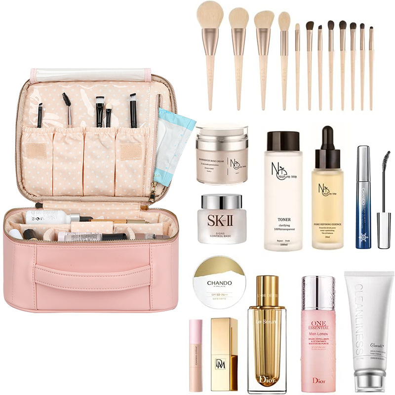 メイクボックス 大容量多機能化粧品収納持ち運び便利バッグ