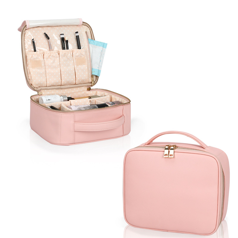 メイクボックス 大容量多機能化粧品収納持ち運び便利バッグ