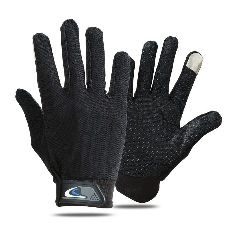 バイク　グローブ 滑り止め加工付き通気性バイク用フルフィンガーグローブ