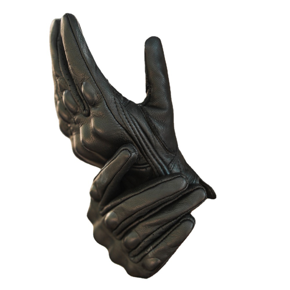 バイク　グローブ 本革製ライディング用バイクグローブクラシックモデル