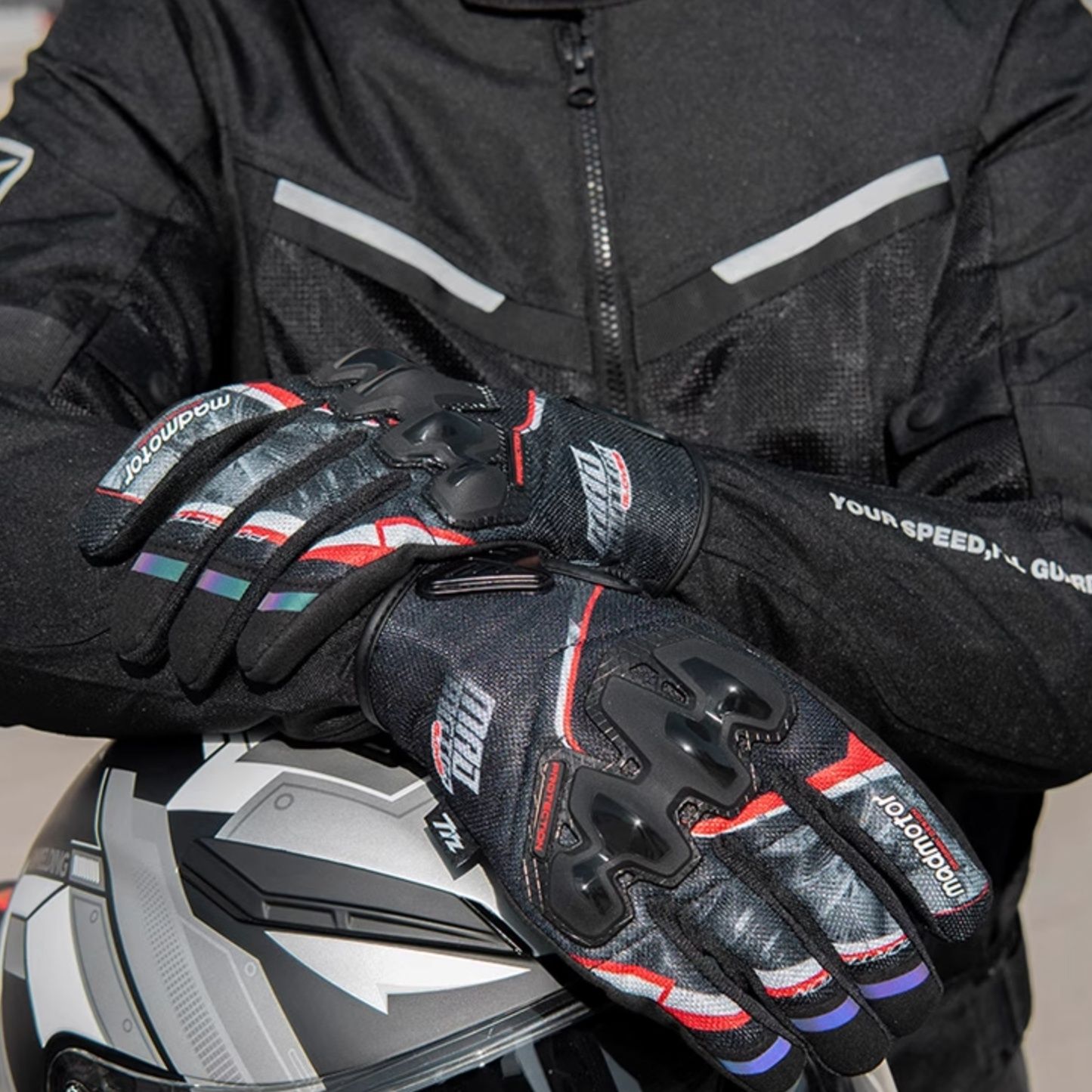 バイク　グローブ プロテクトメッシュライダーグローブ