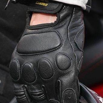 バイク　グローブ プロテクション本革ナックルグローブ