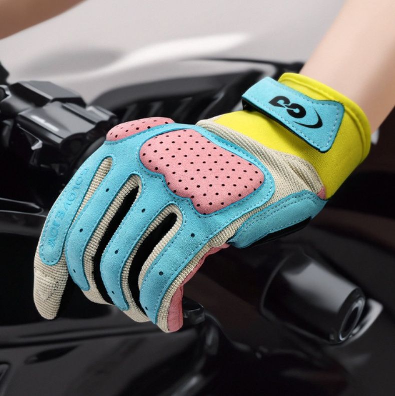 バイク　グローブ プロ仕様通気性抜群革製二輪車用手袋