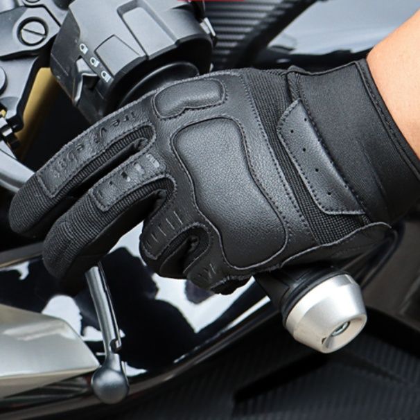 バイク　グローブ 通気性抜群メッシュ素材二輪車用保護手袋