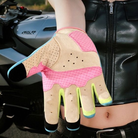 バイク　グローブ 通気性抜群メッシュ素材バイク手袋減震耐磨仕様