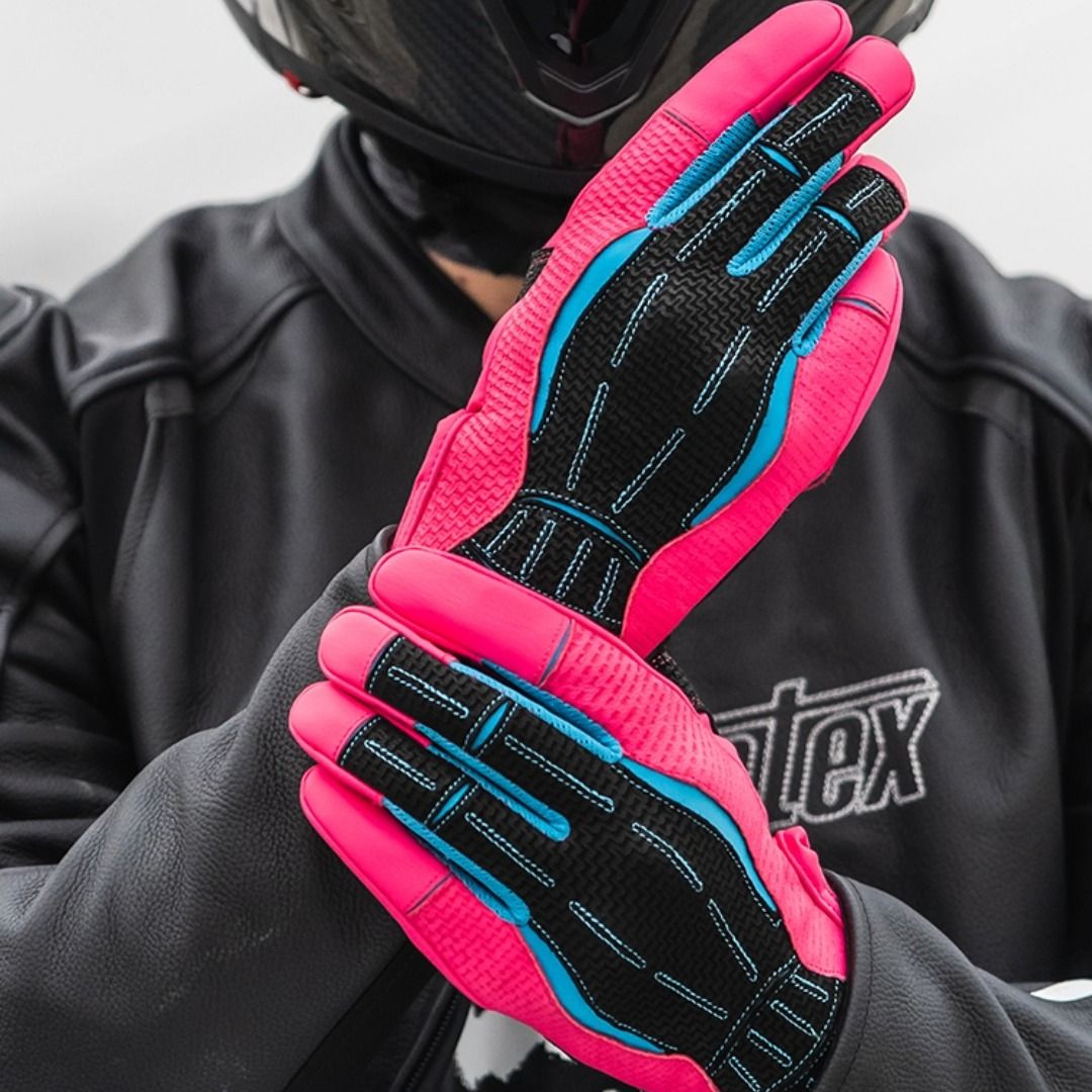 バイク　グローブ 通気性抜群プロテクト指先保護手袋