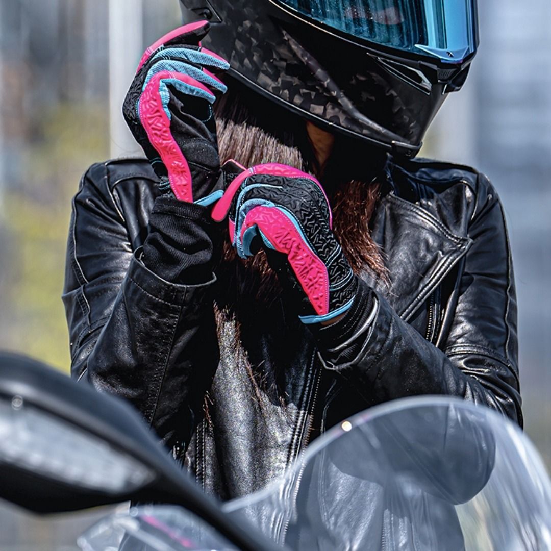 バイク　グローブ 通気性抜群プロテクト指先保護手袋