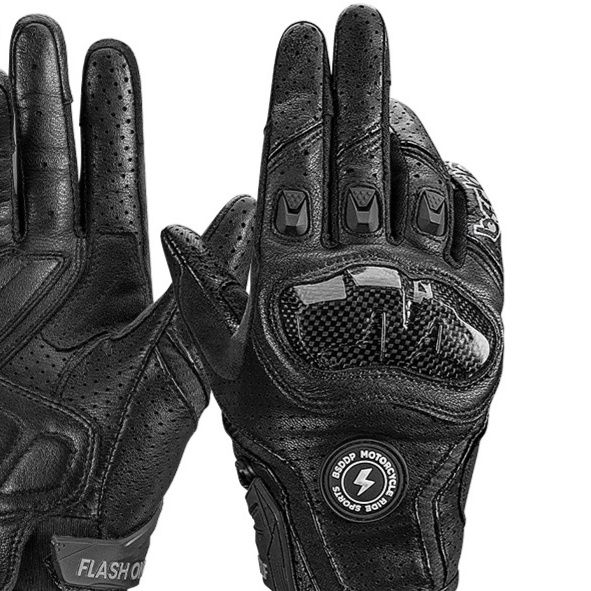バイク　グローブ プロテクション装備革製バイクグローブ