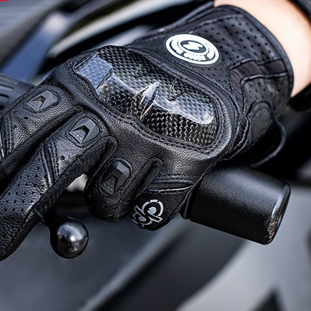 バイク　グローブ プロテクション装備革製バイクグローブ