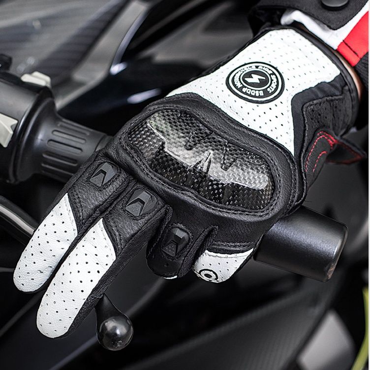 バイク　グローブ プロテクション装備革製バイクグローブ