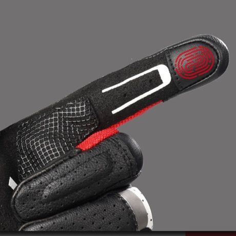 バイク　グローブ 炭素繊維強化ナックルプロテクター付き本革バイクグローブ