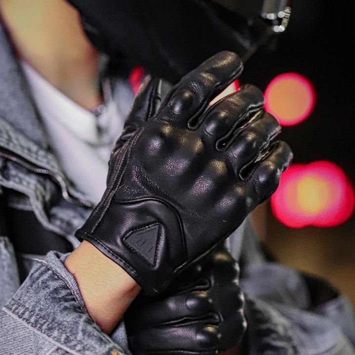 バイク　グローブ 本革製ライディング用バイクグローブクラシックモデル