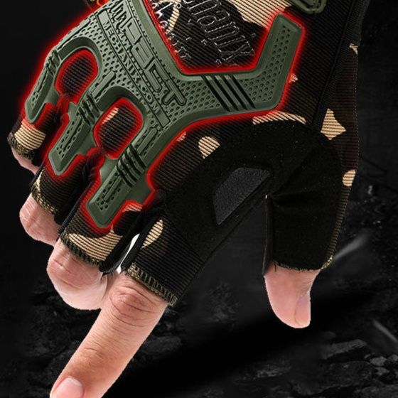 バイク　グローブ プロ仕様半指メッシュバイクグローブ