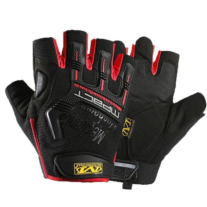 バイク　グローブ プロ仕様半指メッシュバイクグローブ