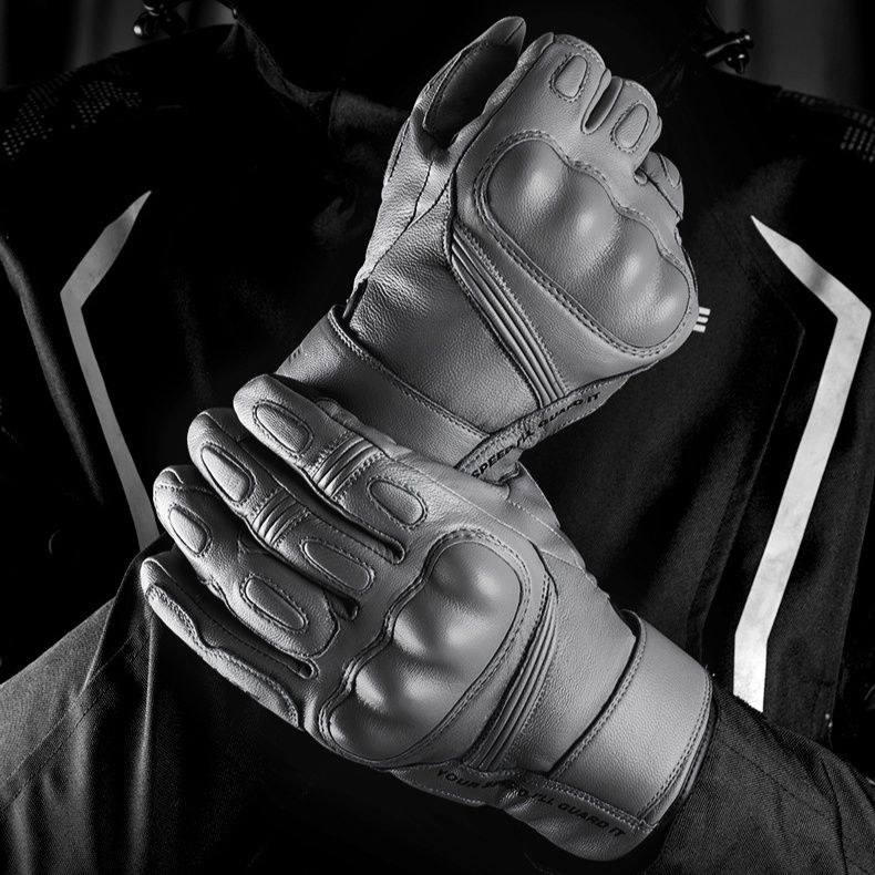 バイク　グローブ プロテクター装備本格革製バイクグローブ