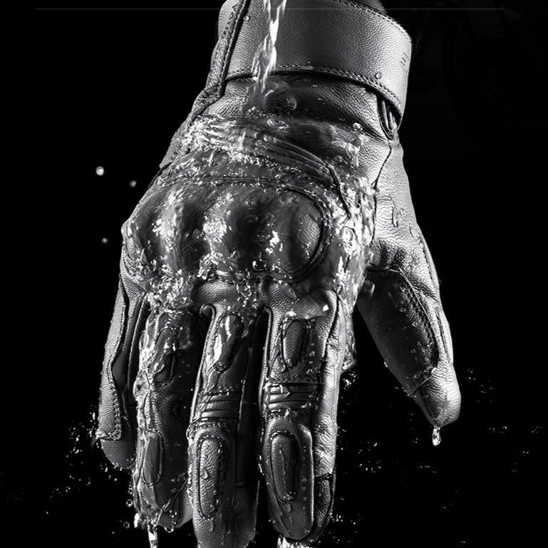 バイク　グローブ プロテクター装備本格革製バイクグローブ