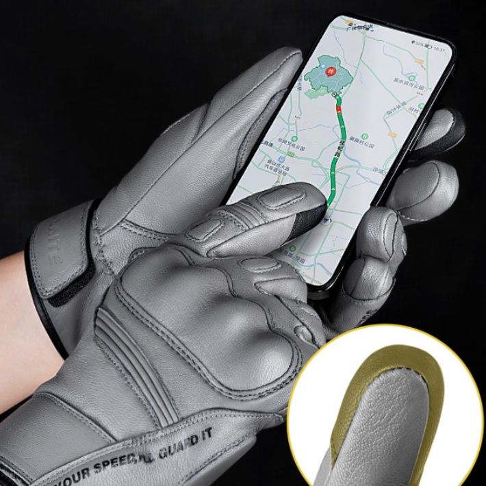 バイク　グローブ プロテクター装備本格革製バイクグローブ