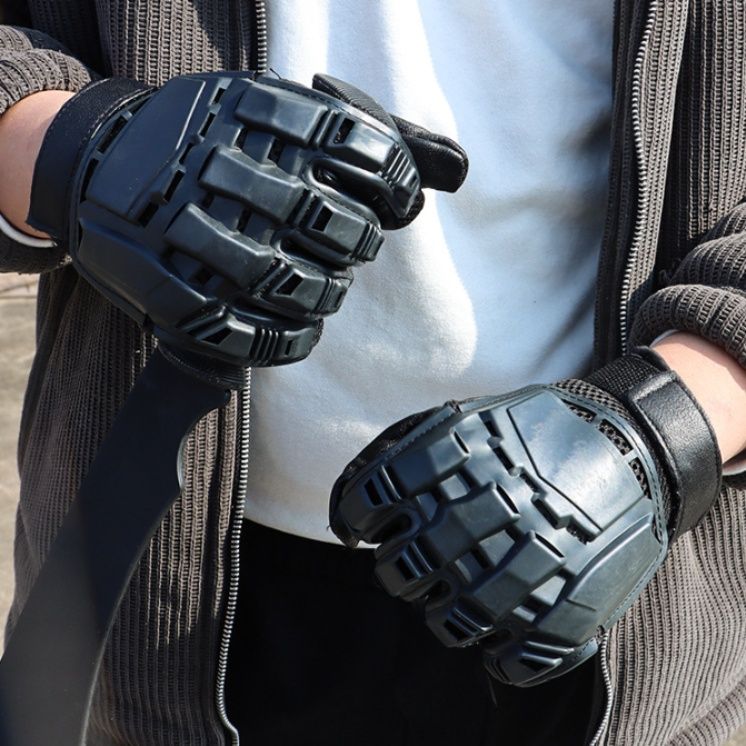 バイク　グローブ プロテクター付き革製バイクグローブ