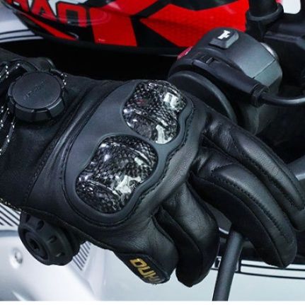 バイク　グローブ プロテクター付き本革バイクグローブ