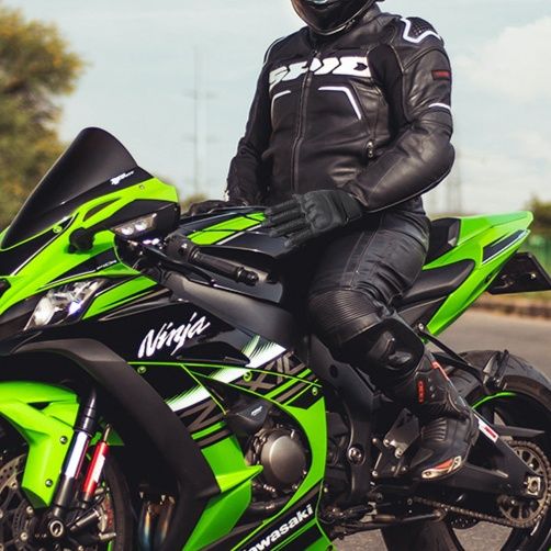 バイク　グローブ 本革仕様ナックルガード付きライディンググローブ