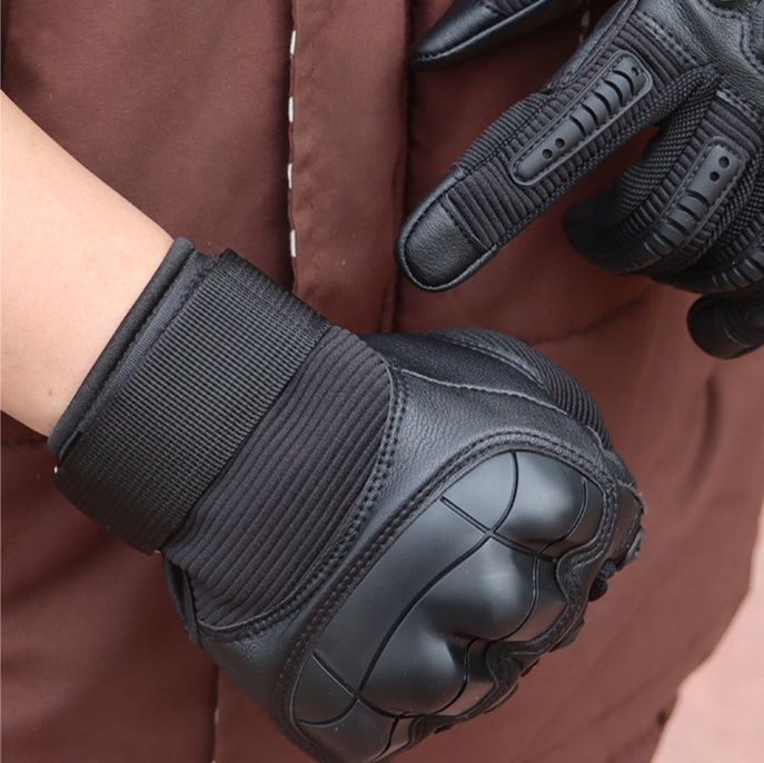 バイク　グローブ 本革仕様ナックルガード付きライディンググローブ