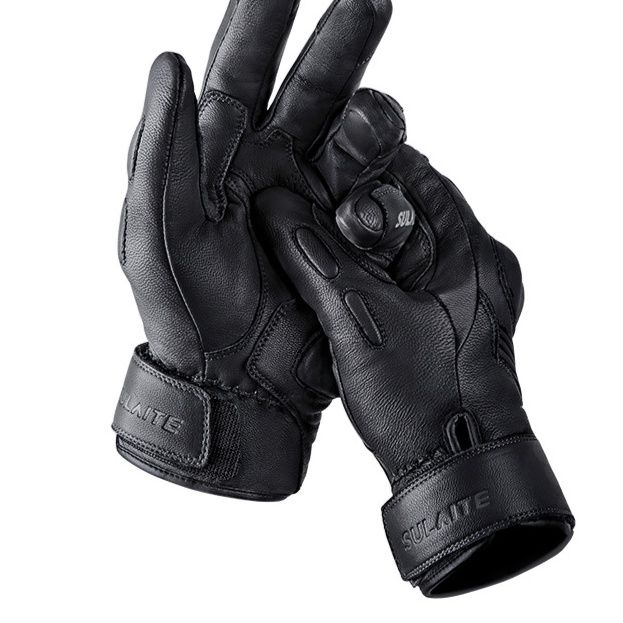 バイクグローブ 本革製ナックルガード付きフルプロテクションバイク用手袋
