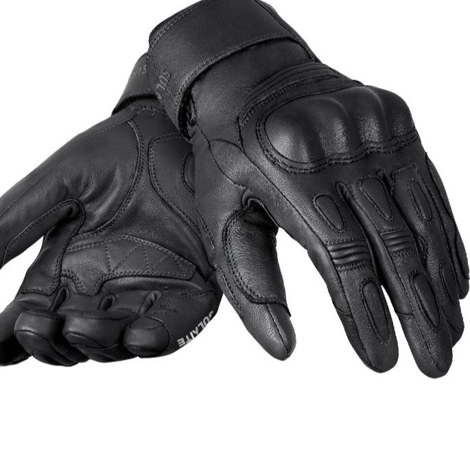 バイクグローブ 本革製ナックルガード付きフルプロテクションバイク用手袋