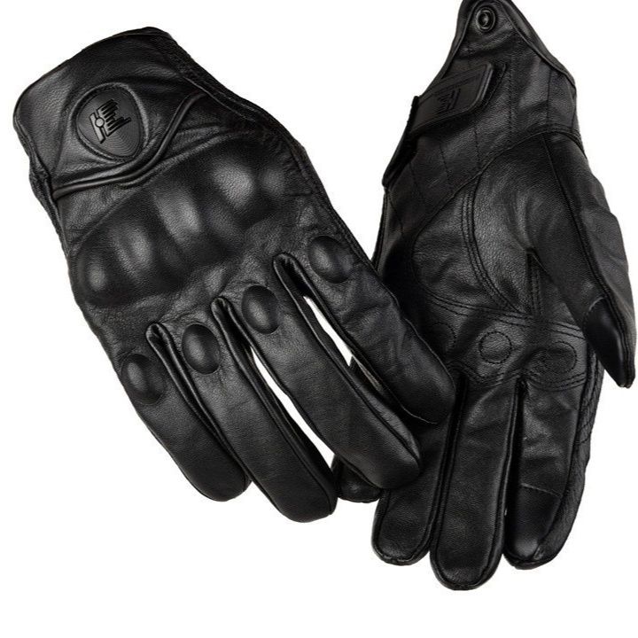 バイクグローブ 防寒防風保護型革製バイクグローブ