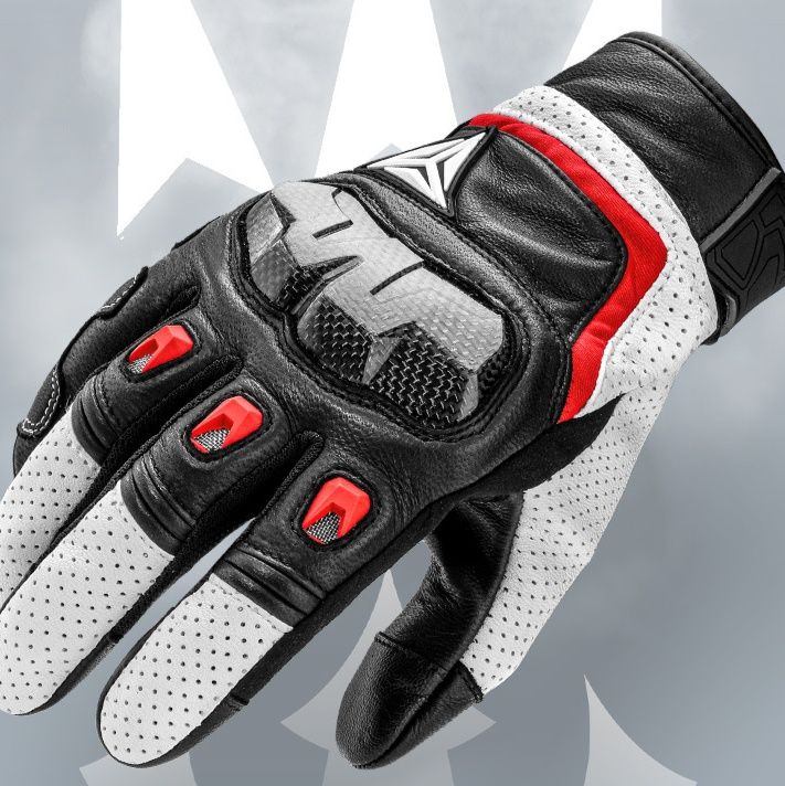 バイクグローブ 通気性抜群ハードナックルプロテクター付きメッシュライディング手袋