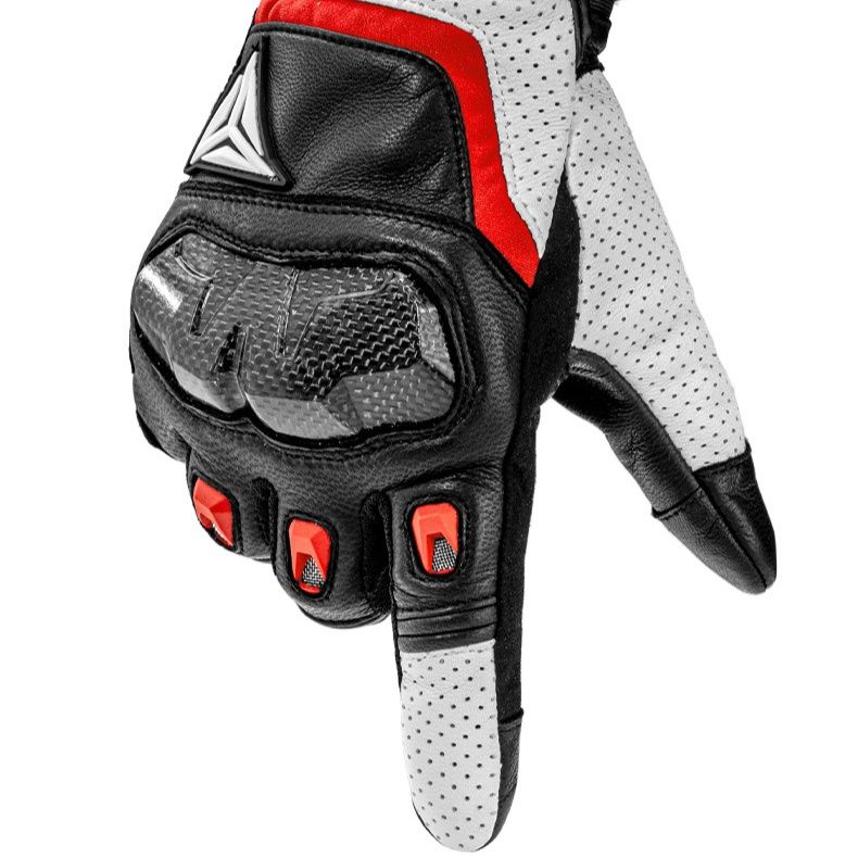 バイクグローブ 通気性抜群ハードナックルプロテクター付きメッシュライディング手袋