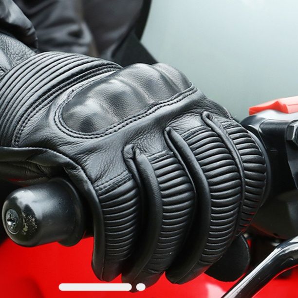 バイクグローブ 本革製防風防寒多重プロテクター付き二輪車用手袋