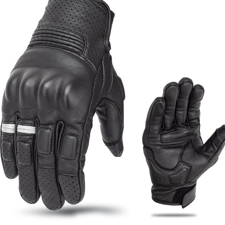 バイクグローブ　 本革製防護保温ライディンググローブ