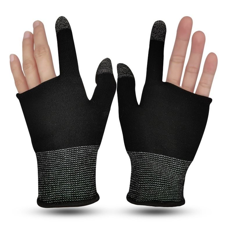 バイク　グローブ 指先タッチパネル対応三本指フィンガーレスインナーグローブ