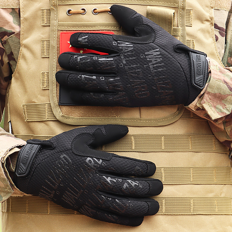 バイクグローブ 迷彩柄タクティカル仕様　革製