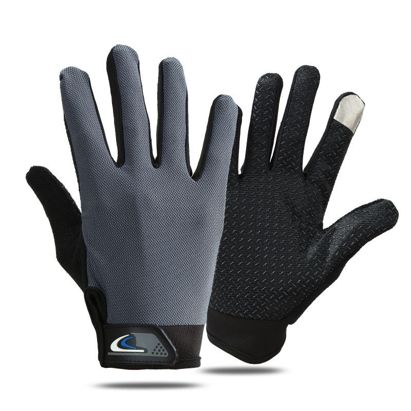 バイク　グローブ 滑り止め加工付き通気性バイク用フルフィンガーグローブ