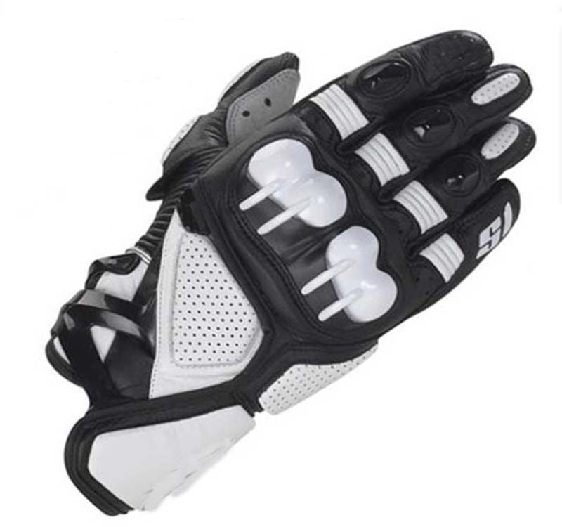 バイク　グローブ 本革　ナックルガード付きレーシンググローブ