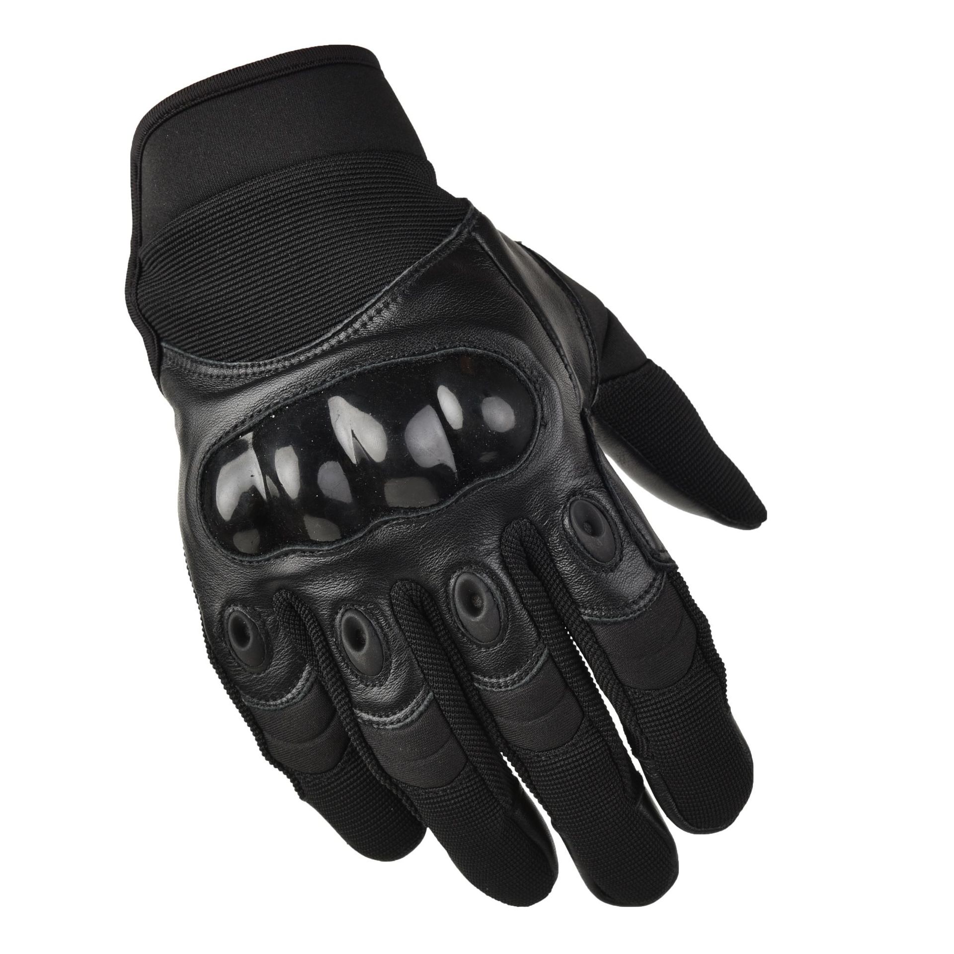 バイク　グローブ 硬質保護板付き本革バイクグローブ