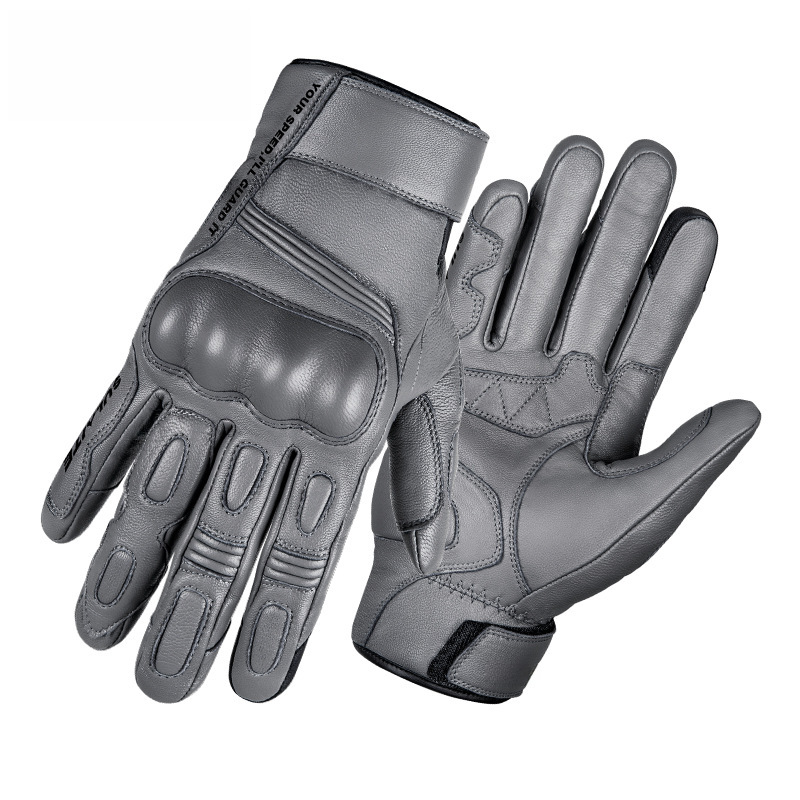 バイク　グローブ プロテクター装備本格革製バイクグローブ
