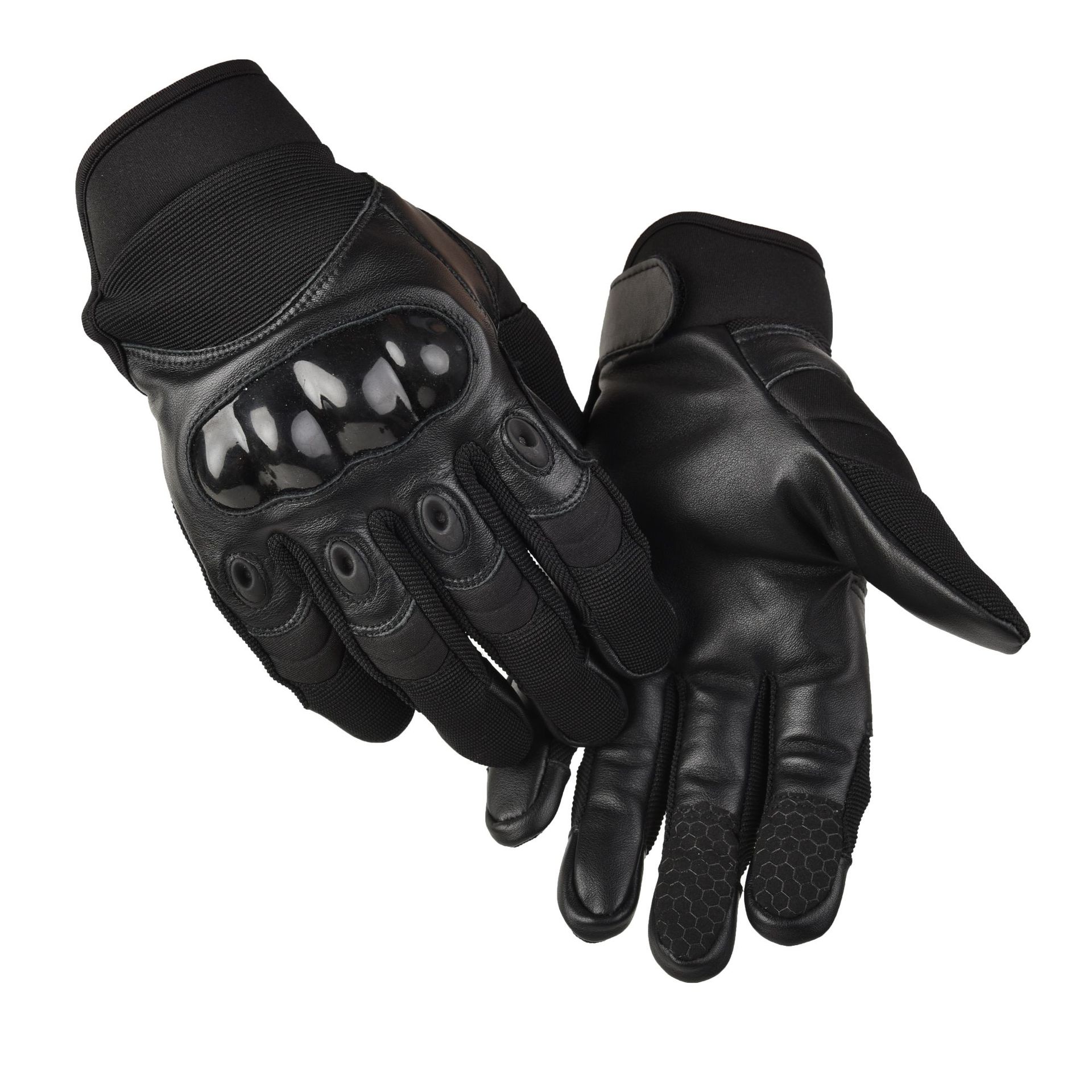 バイク　グローブ 硬質保護板付き本革バイクグローブ