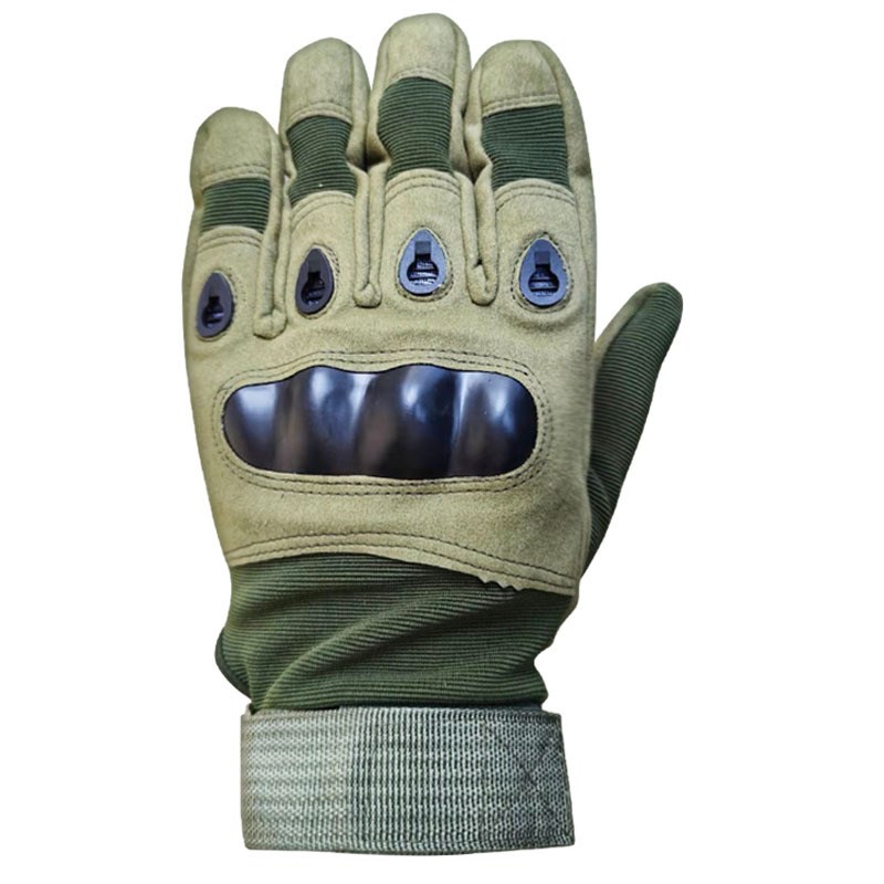 バイク　グローブ 本革製ナックルガード付き全指保護型バイク用手袋