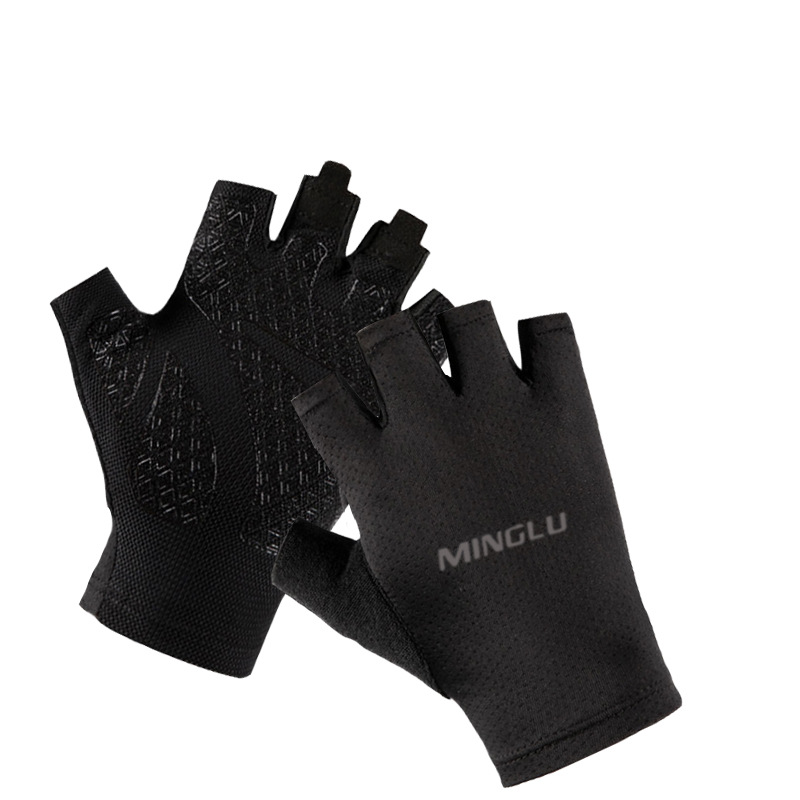 バイク　グローブ 指先自由型通気性滑り止め付きインナーグローブ