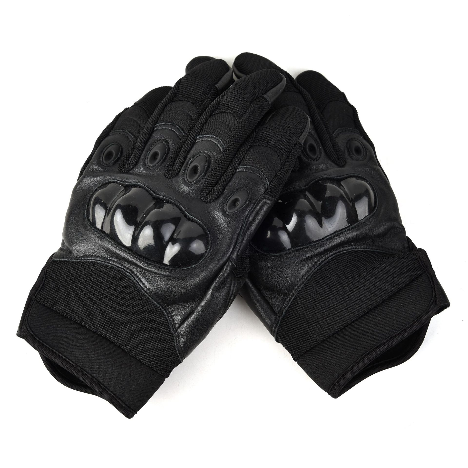 バイク　グローブ 硬質保護板付き本革バイクグローブ