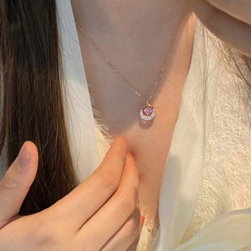 ゴールドネックレス クリスタル輝石ネックレス