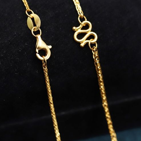 金 ネックレス 細身チェーン 上品華奢ネックレス