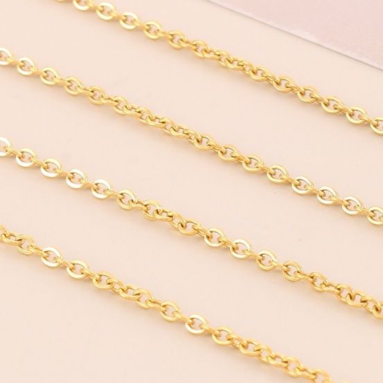 金 ネックレス シンプル円形チャーム金ネックレス